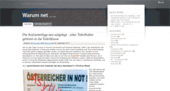 Desktop Screenshot of blog.warum.net